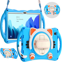 Load image into Gallery viewer, Cute Cat King Kids Shockproof EVA Protective Case with Holder &amp; Shoulder Strap &amp; Handle, For Samsung Galaxy Tab A7 10.4 2020 SM-T500