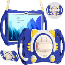 Load image into Gallery viewer, Cute Cat King Kids Shockproof EVA Protective Case with Holder &amp; Shoulder Strap &amp; Handle, For Samsung Galaxy Tab A7 10.4 2020 SM-T500