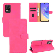 Load image into Gallery viewer, Solid Color Skin Feel Magnetic Buckle Horizontal Flip Calf Texture PU Leather Case with Holder &amp; Card Slots &amp; Wallet, For Vivo V21e 5G, For Xiaomi Mi 11 Lite
