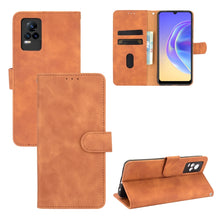 Load image into Gallery viewer, Solid Color Skin Feel Magnetic Buckle Horizontal Flip Calf Texture PU Leather Case with Holder &amp; Card Slots &amp; Wallet, For Vivo V21e 5G, For Xiaomi Mi 11 Lite