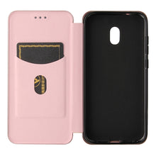 Load image into Gallery viewer, Carbon Fiber Texture Magnetic Horizontal Flip TPU + PC + PU Leather Case with Card Slot, For Nokia C1 Plus, For Samsung Galaxy A03s, For UMIDIGI A11