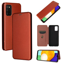 Load image into Gallery viewer, Carbon Fiber Texture Magnetic Horizontal Flip TPU + PC + PU Leather Case with Card Slot, For Nokia C1 Plus, For Samsung Galaxy A03s, For UMIDIGI A11