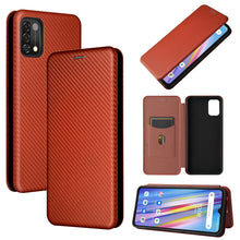 Load image into Gallery viewer, Carbon Fiber Texture Magnetic Horizontal Flip TPU + PC + PU Leather Case with Card Slot, For Nokia C1 Plus, For Samsung Galaxy A03s, For UMIDIGI A11