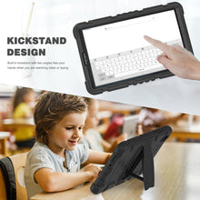 Load image into Gallery viewer, 3-Layer Protection Screen Frame + PC + Silicone Shockproof Combination Case with Holder, For Samsung Galaxy Tab A7 Lite 8.7 inch 2021