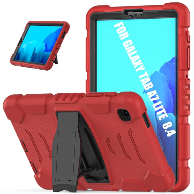 3-Layer Protection Screen Frame + PC + Silicone Shockproof Combination Case with Holder, For Samsung Galaxy Tab A7 Lite 8.7 inch 2021