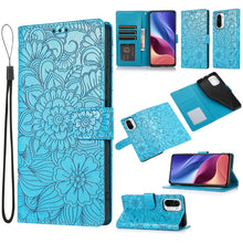 Load image into Gallery viewer, Skin Feel Embossed Sunflower Horizontal Flip Leather Case with Holder &amp; Card Slots &amp; Wallet &amp; Lanyard, For Xiaomi POCO X3 NFC / X3 Pro / X3, For Xiaomi Redmi K40 / K40 Pro / Poco F3, For Xiaomi Mi 10T Lite 5G, For Xiaomi Mi 11, For Xiaomi Redmi Note 9 ...