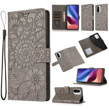Load image into Gallery viewer, Skin Feel Embossed Sunflower Horizontal Flip Leather Case with Holder &amp; Card Slots &amp; Wallet &amp; Lanyard, For Xiaomi POCO X3 NFC / X3 Pro / X3, For Xiaomi Redmi K40 / K40 Pro / Poco F3, For Xiaomi Mi 10T Lite 5G, For Xiaomi Mi 11, For Xiaomi Redmi Note 9 ...