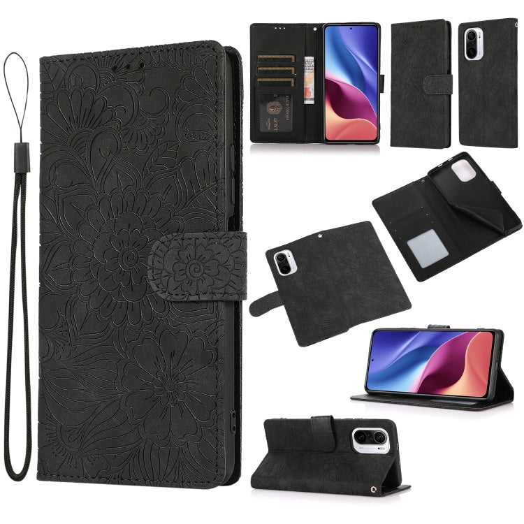 Skin Feel Embossed Sunflower Horizontal Flip Leather Case with Holder & Card Slots & Wallet & Lanyard, For Xiaomi POCO X3 NFC / X3 Pro / X3, For Xiaomi Redmi K40 / K40 Pro / Poco F3, For Xiaomi Mi 10T Lite 5G, For Xiaomi Mi 11, For Xiaomi Redmi Note 9 ...