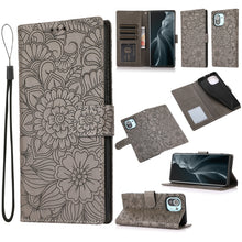 Load image into Gallery viewer, Skin Feel Embossed Sunflower Horizontal Flip Leather Case with Holder &amp; Card Slots &amp; Wallet &amp; Lanyard, For Xiaomi POCO X3 NFC / X3 Pro / X3, For Xiaomi Redmi K40 / K40 Pro / Poco F3, For Xiaomi Mi 10T Lite 5G, For Xiaomi Mi 11, For Xiaomi Redmi Note 9 ...
