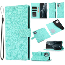 Load image into Gallery viewer, Skin Feel Embossed Sunflower Horizontal Flip Leather Case with Holder &amp; Card Slots &amp; Wallet &amp; Lanyard, For Xiaomi POCO X3 NFC / X3 Pro / X3, For Xiaomi Redmi K40 / K40 Pro / Poco F3, For Xiaomi Mi 10T Lite 5G, For Xiaomi Mi 11, For Xiaomi Redmi Note 9 ...