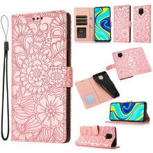 Load image into Gallery viewer, Skin Feel Embossed Sunflower Horizontal Flip Leather Case with Holder &amp; Card Slots &amp; Wallet &amp; Lanyard, For Xiaomi POCO X3 NFC / X3 Pro / X3, For Xiaomi Redmi K40 / K40 Pro / Poco F3, For Xiaomi Mi 10T Lite 5G, For Xiaomi Mi 11, For Xiaomi Redmi Note 9 ...