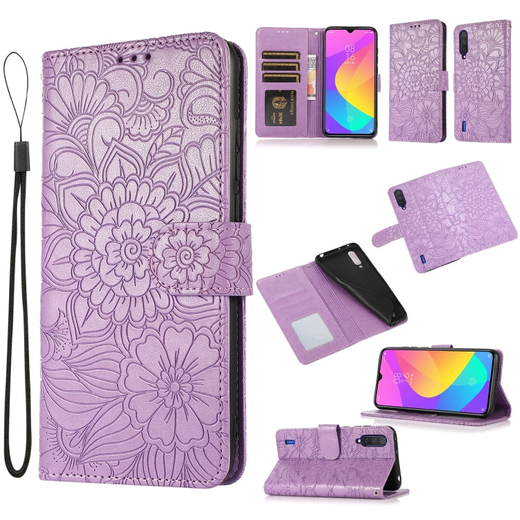 Skin Feel Embossed Sunflower Horizontal Flip Leather Case with Holder & Card Slots & Wallet & Lanyard, For Xiaomi POCO X3 NFC / X3 Pro / X3, For Xiaomi Redmi K40 / K40 Pro / Poco F3, For Xiaomi Mi 10T Lite 5G, For Xiaomi Mi 11, For Xiaomi Redmi Note 9 ...