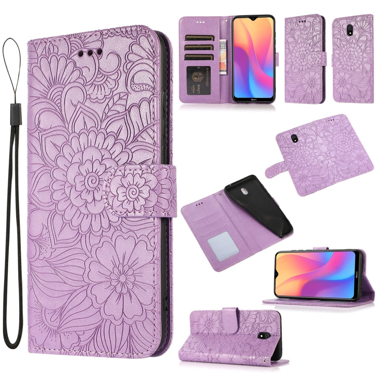 Skin Feel Embossed Sunflower Horizontal Flip Leather Case with Holder & Card Slots & Wallet & Lanyard, For Xiaomi POCO X3 NFC / X3 Pro / X3, For Xiaomi Redmi K40 / K40 Pro / Poco F3, For Xiaomi Mi 10T Lite 5G, For Xiaomi Mi 11, For Xiaomi Redmi Note 9 ...
