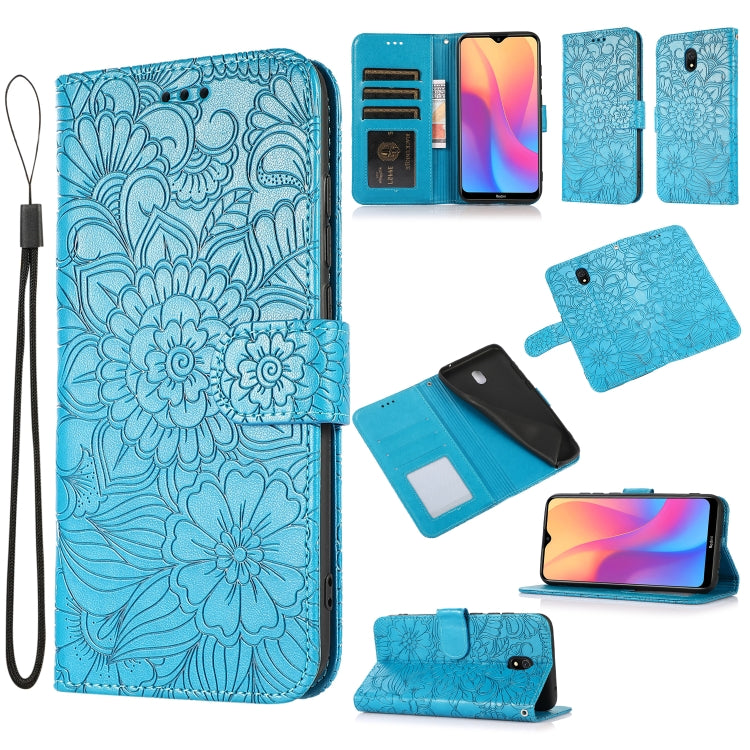 Skin Feel Embossed Sunflower Horizontal Flip Leather Case with Holder & Card Slots & Wallet & Lanyard, For Xiaomi POCO X3 NFC / X3 Pro / X3, For Xiaomi Redmi K40 / K40 Pro / Poco F3, For Xiaomi Mi 10T Lite 5G, For Xiaomi Mi 11, For Xiaomi Redmi Note 9 ...