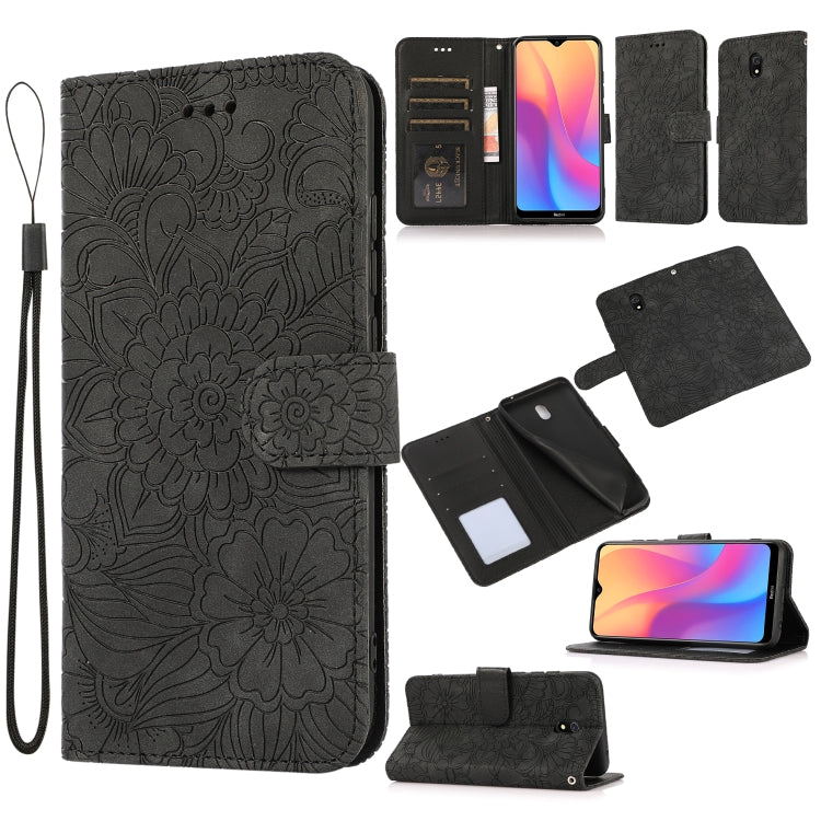 Skin Feel Embossed Sunflower Horizontal Flip Leather Case with Holder & Card Slots & Wallet & Lanyard, For Xiaomi POCO X3 NFC / X3 Pro / X3, For Xiaomi Redmi K40 / K40 Pro / Poco F3, For Xiaomi Mi 10T Lite 5G, For Xiaomi Mi 11, For Xiaomi Redmi Note 9 ...