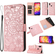 Load image into Gallery viewer, Skin Feel Embossed Sunflower Horizontal Flip Leather Case with Holder &amp; Card Slots &amp; Wallet &amp; Lanyard, For Xiaomi POCO X3 NFC / X3 Pro / X3, For Xiaomi Redmi K40 / K40 Pro / Poco F3, For Xiaomi Mi 10T Lite 5G, For Xiaomi Mi 11, For Xiaomi Redmi Note 9 ...