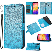 Load image into Gallery viewer, Skin Feel Embossed Sunflower Horizontal Flip Leather Case with Holder &amp; Card Slots &amp; Wallet &amp; Lanyard, For Xiaomi POCO X3 NFC / X3 Pro / X3, For Xiaomi Redmi K40 / K40 Pro / Poco F3, For Xiaomi Mi 10T Lite 5G, For Xiaomi Mi 11, For Xiaomi Redmi Note 9 ...