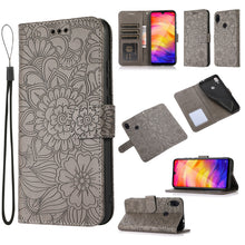 Load image into Gallery viewer, Skin Feel Embossed Sunflower Horizontal Flip Leather Case with Holder &amp; Card Slots &amp; Wallet &amp; Lanyard, For Xiaomi POCO X3 NFC / X3 Pro / X3, For Xiaomi Redmi K40 / K40 Pro / Poco F3, For Xiaomi Mi 10T Lite 5G, For Xiaomi Mi 11, For Xiaomi Redmi Note 9 ...