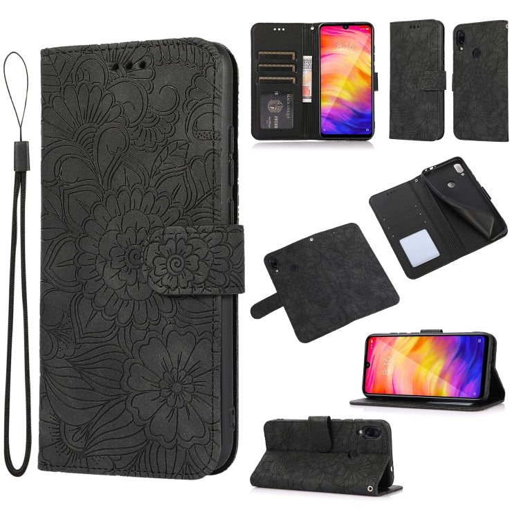 Skin Feel Embossed Sunflower Horizontal Flip Leather Case with Holder & Card Slots & Wallet & Lanyard, For Xiaomi POCO X3 NFC / X3 Pro / X3, For Xiaomi Redmi K40 / K40 Pro / Poco F3, For Xiaomi Mi 10T Lite 5G, For Xiaomi Mi 11, For Xiaomi Redmi Note 9 ...