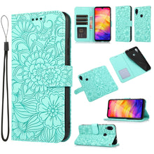 Load image into Gallery viewer, Skin Feel Embossed Sunflower Horizontal Flip Leather Case with Holder &amp; Card Slots &amp; Wallet &amp; Lanyard, For Xiaomi POCO X3 NFC / X3 Pro / X3, For Xiaomi Redmi K40 / K40 Pro / Poco F3, For Xiaomi Mi 10T Lite 5G, For Xiaomi Mi 11, For Xiaomi Redmi Note 9 ...
