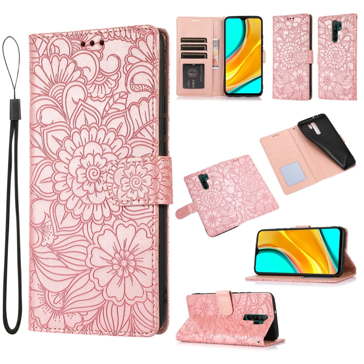 Skin Feel Embossed Sunflower Horizontal Flip Leather Case with Holder & Card Slots & Wallet & Lanyard, For Xiaomi Redmi 9, For Xiaomi Redmi 10X 5G, For Xiaomi Redmi K30 Pro, For Xiaomi Mi CC9 Pro, For Xiaomi Redmi K20, For Xiaomi Redmi 8               ...