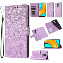 Load image into Gallery viewer, Skin Feel Embossed Sunflower Horizontal Flip Leather Case with Holder &amp; Card Slots &amp; Wallet &amp; Lanyard, For Xiaomi Redmi 9, For Xiaomi Redmi 10X 5G, For Xiaomi Redmi K30 Pro, For Xiaomi Mi CC9 Pro, For Xiaomi Redmi K20, For Xiaomi Redmi 8               ...