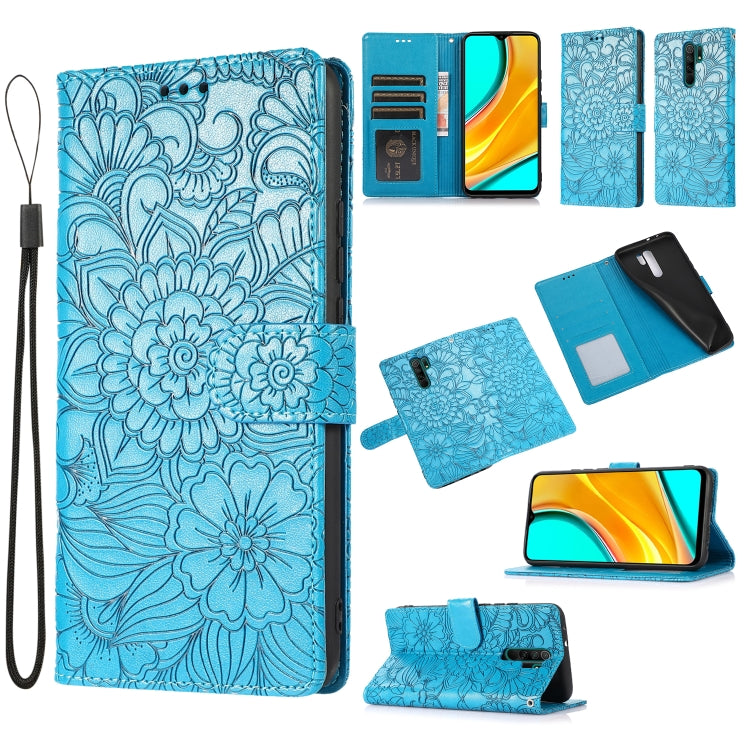 Skin Feel Embossed Sunflower Horizontal Flip Leather Case with Holder & Card Slots & Wallet & Lanyard, For Xiaomi Redmi 9, For Xiaomi Redmi 10X 5G, For Xiaomi Redmi K30 Pro, For Xiaomi Mi CC9 Pro, For Xiaomi Redmi K20, For Xiaomi Redmi 8               ...