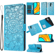 Load image into Gallery viewer, Skin Feel Embossed Sunflower Horizontal Flip Leather Case with Holder &amp; Card Slots &amp; Wallet &amp; Lanyard, For Xiaomi Redmi 9, For Xiaomi Redmi 10X 5G, For Xiaomi Redmi K30 Pro, For Xiaomi Mi CC9 Pro, For Xiaomi Redmi K20, For Xiaomi Redmi 8               ...