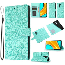 Load image into Gallery viewer, Skin Feel Embossed Sunflower Horizontal Flip Leather Case with Holder &amp; Card Slots &amp; Wallet &amp; Lanyard, For Xiaomi Redmi 9, For Xiaomi Redmi 10X 5G, For Xiaomi Redmi K30 Pro, For Xiaomi Mi CC9 Pro, For Xiaomi Redmi K20, For Xiaomi Redmi 8               ...