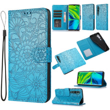 Load image into Gallery viewer, Skin Feel Embossed Sunflower Horizontal Flip Leather Case with Holder &amp; Card Slots &amp; Wallet &amp; Lanyard, For Xiaomi Redmi 9, For Xiaomi Redmi 10X 5G, For Xiaomi Redmi K30 Pro, For Xiaomi Mi CC9 Pro, For Xiaomi Redmi K20, For Xiaomi Redmi 8               ...
