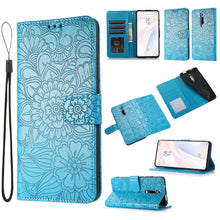 Load image into Gallery viewer, Skin Feel Embossed Sunflower Horizontal Flip Leather Case with Holder &amp; Card Slots &amp; Wallet &amp; Lanyard, For Xiaomi Redmi 9, For Xiaomi Redmi 10X 5G, For Xiaomi Redmi K30 Pro, For Xiaomi Mi CC9 Pro, For Xiaomi Redmi K20, For Xiaomi Redmi 8               ...