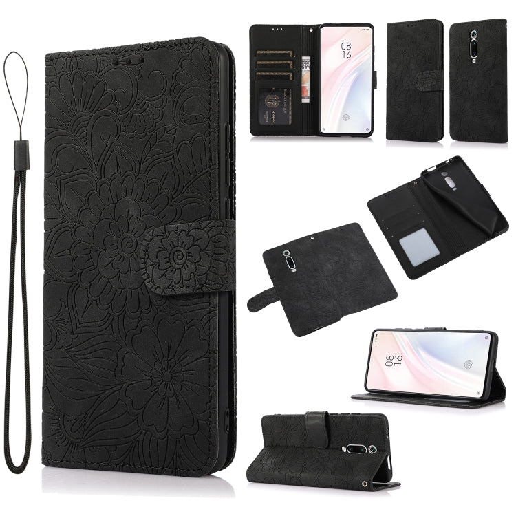 Skin Feel Embossed Sunflower Horizontal Flip Leather Case with Holder & Card Slots & Wallet & Lanyard, For Xiaomi Redmi 9, For Xiaomi Redmi 10X 5G, For Xiaomi Redmi K30 Pro, For Xiaomi Mi CC9 Pro, For Xiaomi Redmi K20, For Xiaomi Redmi 8               ...