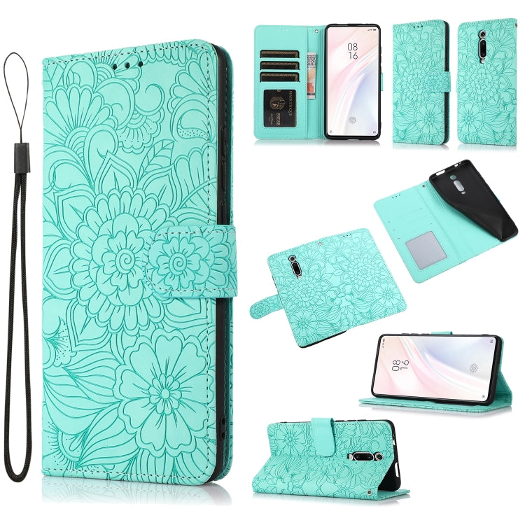 Skin Feel Embossed Sunflower Horizontal Flip Leather Case with Holder & Card Slots & Wallet & Lanyard, For Xiaomi Redmi 9, For Xiaomi Redmi 10X 5G, For Xiaomi Redmi K30 Pro, For Xiaomi Mi CC9 Pro, For Xiaomi Redmi K20, For Xiaomi Redmi 8               ...