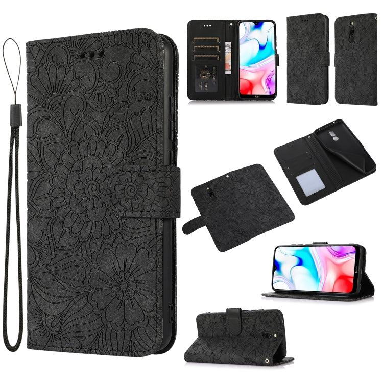 Skin Feel Embossed Sunflower Horizontal Flip Leather Case with Holder & Card Slots & Wallet & Lanyard, For Xiaomi Redmi 9, For Xiaomi Redmi 10X 5G, For Xiaomi Redmi K30 Pro, For Xiaomi Mi CC9 Pro, For Xiaomi Redmi K20, For Xiaomi Redmi 8               ...