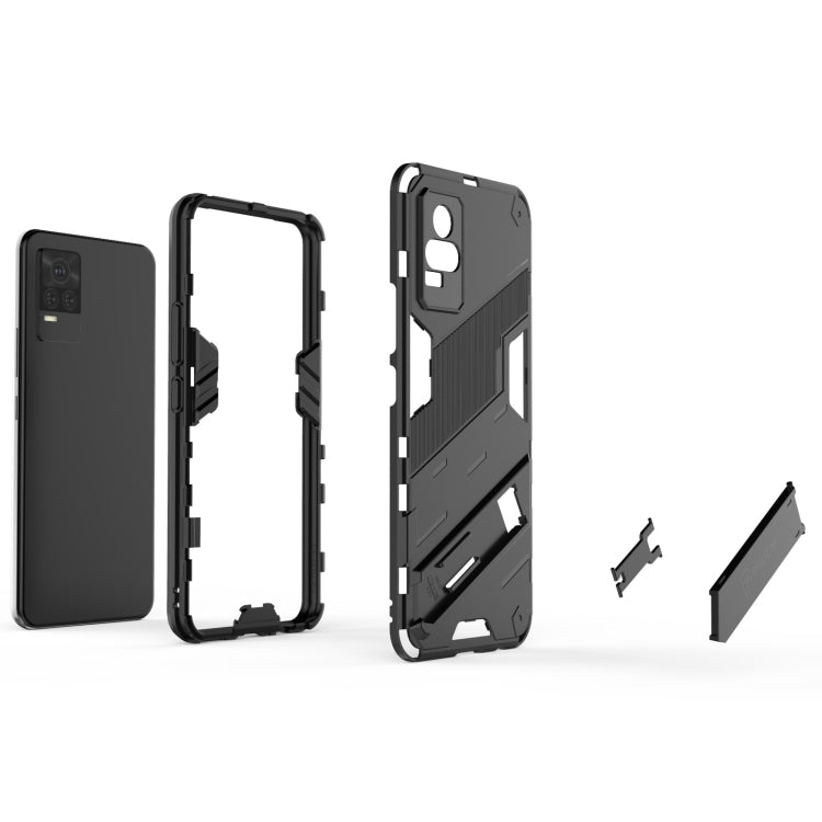 Punk Armor 2 in 1 PC + TPU Shockproof Case with Invisible Holder, For vivo Y37 / V21e 4G, For Samsung Galaxy A52 5G