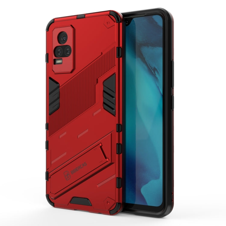 Punk Armor 2 in 1 PC + TPU Shockproof Case with Invisible Holder, For vivo Y37 / V21e 4G, For Samsung Galaxy A52 5G