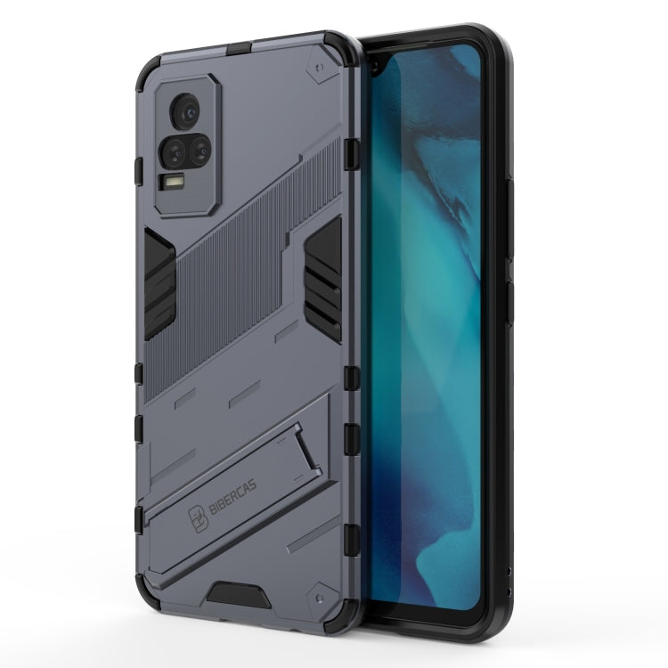Punk Armor 2 in 1 PC + TPU Shockproof Case with Invisible Holder, For vivo Y37 / V21e 4G, For Samsung Galaxy A52 5G