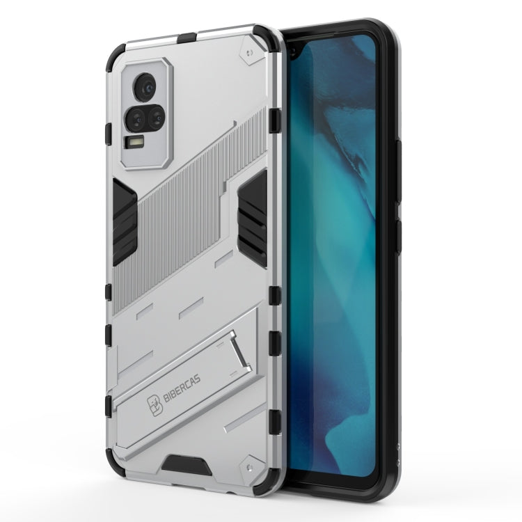 Punk Armor 2 in 1 PC + TPU Shockproof Case with Invisible Holder, For vivo Y37 / V21e 4G, For Samsung Galaxy A52 5G
