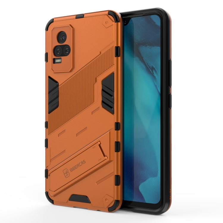 Punk Armor 2 in 1 PC + TPU Shockproof Case with Invisible Holder, For vivo Y37 / V21e 4G, For Samsung Galaxy A52 5G