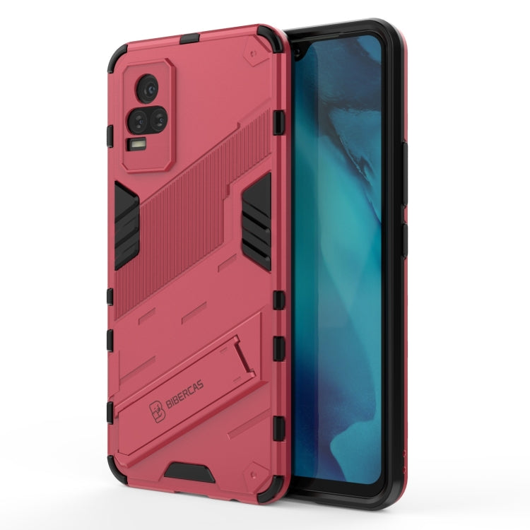 Punk Armor 2 in 1 PC + TPU Shockproof Case with Invisible Holder, For vivo Y37 / V21e 4G, For Samsung Galaxy A52 5G