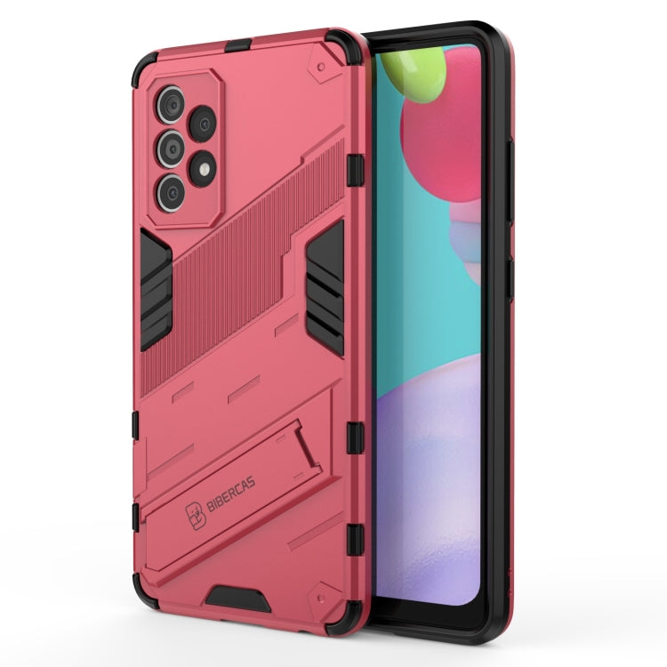 Punk Armor 2 in 1 PC + TPU Shockproof Case with Invisible Holder, For vivo Y37 / V21e 4G, For Samsung Galaxy A52 5G