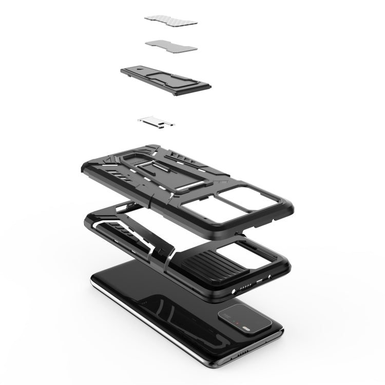 War Chariot Series Armor All-inclusive Shockproof PC + TPU Protective Case with Invisible Holder, For Xiaomi Redmi Note 10 Pro 5G, For Samsung Galaxy A22 4G, For OnePlus 9 Pro