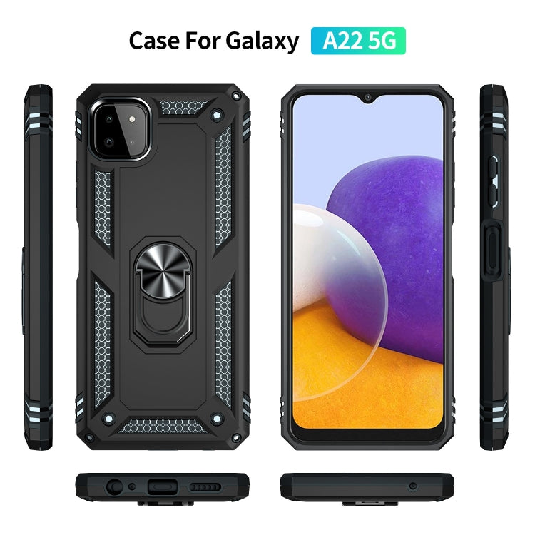 Shockproof TPU + PC Protective Case with 360 Degree Rotating Holder, For Samsung Galaxy A22 5G, For Samsung Galaxy A22 4G
