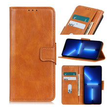 Load image into Gallery viewer, Mirren Crazy Horse Texture Horizontal Flip Leather Case with Holder &amp; Card Slots &amp; Wallet, For iPhone 13 mini, For iPhone 13, For iPhone 13 Pro, For iPhone 13 Pro Max, For Nokia C10 / C20