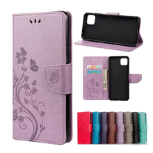 Load image into Gallery viewer, Butterfly Flower Pattern Horizontal Flip Leather Case with Holder &amp; Card Slots &amp; Wallet, For Samsung Galaxy A22 5G, For Sony Xperia 10 III, For Xiaomi Mi 11