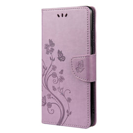 Butterfly Flower Pattern Horizontal Flip Leather Case with Holder & Card Slots & Wallet, For Samsung Galaxy A22 5G, For Sony Xperia 10 III, For Xiaomi Mi 11