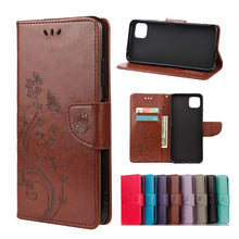 Load image into Gallery viewer, Butterfly Flower Pattern Horizontal Flip Leather Case with Holder &amp; Card Slots &amp; Wallet, For Samsung Galaxy A22 5G, For Sony Xperia 10 III, For Xiaomi Mi 11
