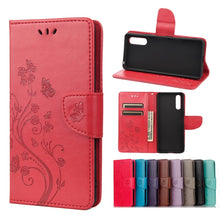 Load image into Gallery viewer, Butterfly Flower Pattern Horizontal Flip Leather Case with Holder &amp; Card Slots &amp; Wallet, For Samsung Galaxy A22 5G, For Sony Xperia 10 III, For Xiaomi Mi 11