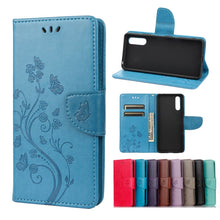 Load image into Gallery viewer, Butterfly Flower Pattern Horizontal Flip Leather Case with Holder &amp; Card Slots &amp; Wallet, For Samsung Galaxy A22 5G, For Sony Xperia 10 III, For Xiaomi Mi 11