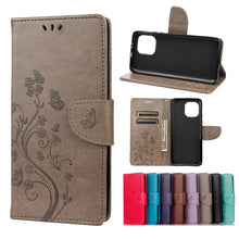 Load image into Gallery viewer, Butterfly Flower Pattern Horizontal Flip Leather Case with Holder &amp; Card Slots &amp; Wallet, For Samsung Galaxy A22 5G, For Sony Xperia 10 III, For Xiaomi Mi 11